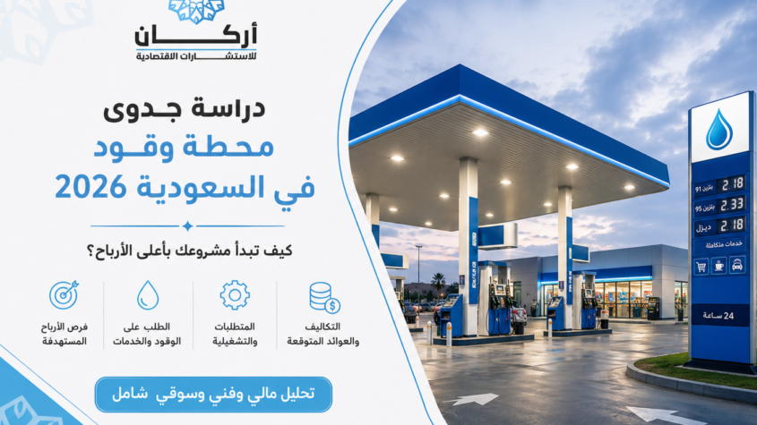 دراسة جدوى محطة وقود في السعودية 2026: كيف تبدأ مشروعك بأعلى الأرباح؟